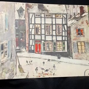Vintage 1960s German Art Postcards Set of 4